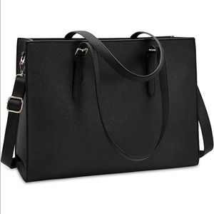 Waterproof Leather Laptop Tote Bag